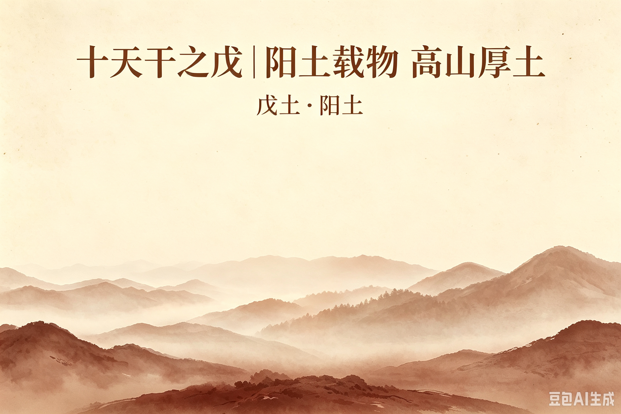 十天干之戊:阳土载物,宽厚笃实的大地之力